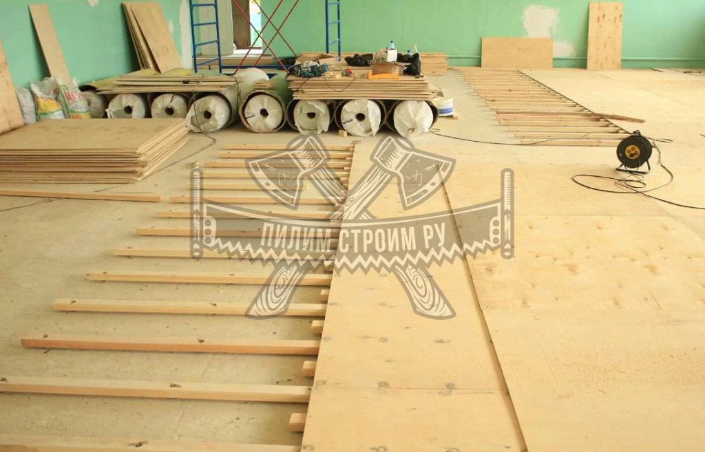 Укладка ФСФ фанеры