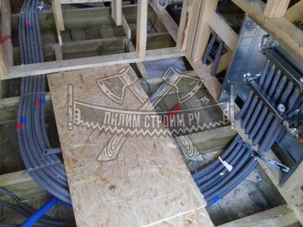 Монтаж системы отопления в каркасном доме