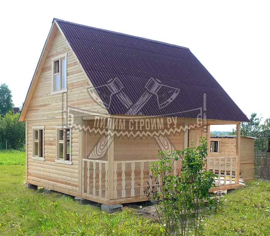 Каркасный дом 6х4 с мансардой Каркасный дом 6х4 с мансардой